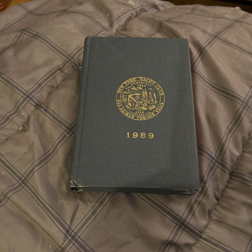 New York Yacht Club NYYC 1989 Yearbook Member & Vessel List Flags Uniforms
